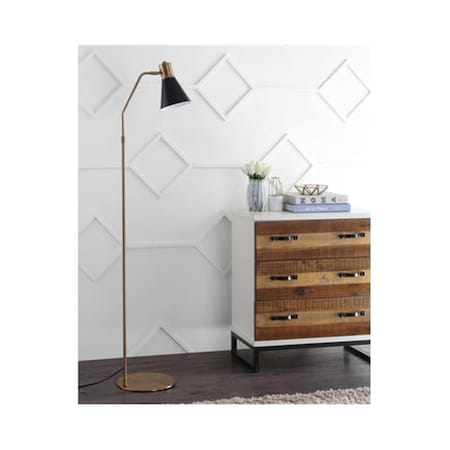 Safavieh Grania Floor Lamp, Gold & Black FLL4042A